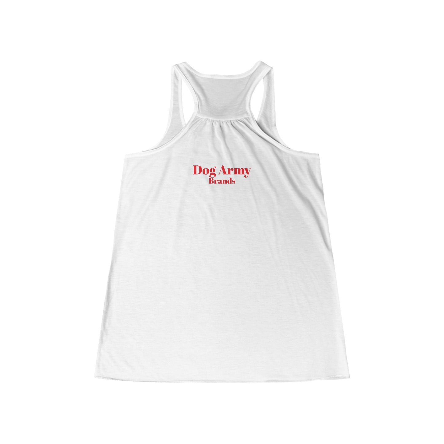 Dog Army Fitness  Women's Flowy Racerback Tank