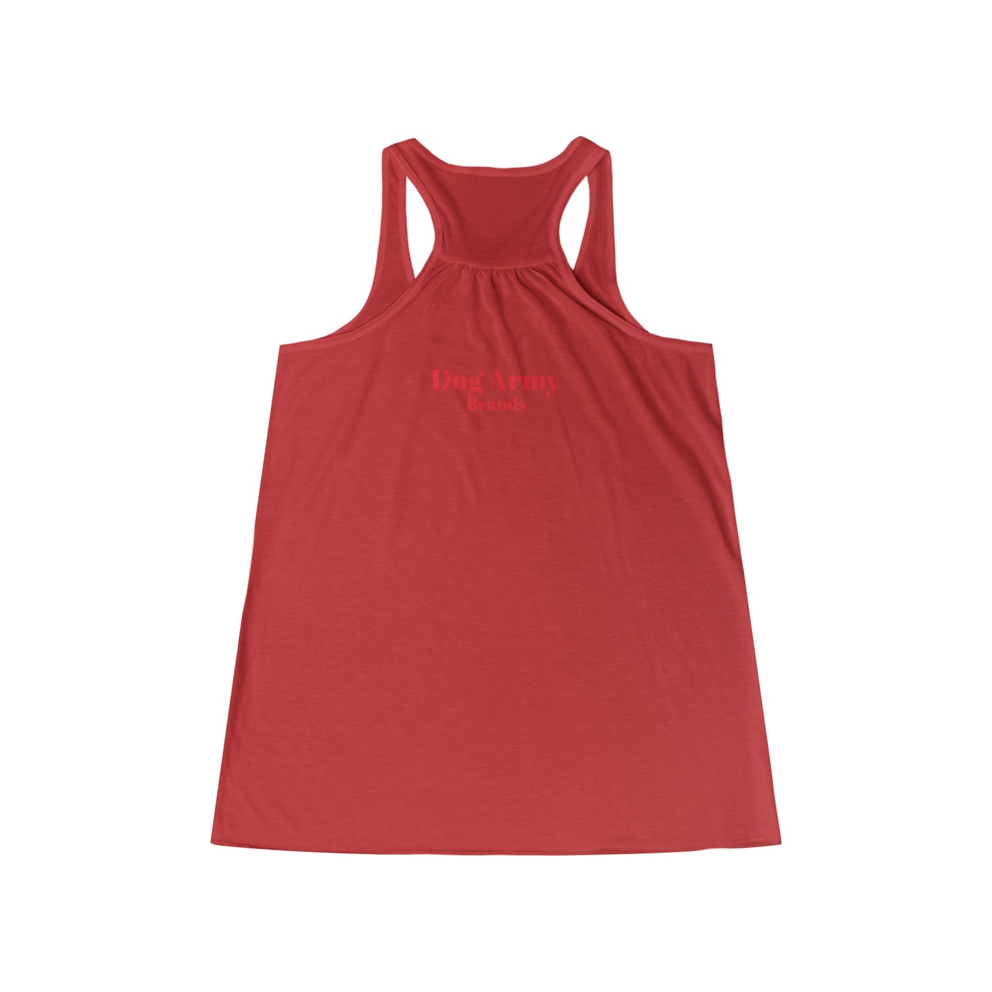 Dog Army Fitness  Women's Flowy Racerback Tank