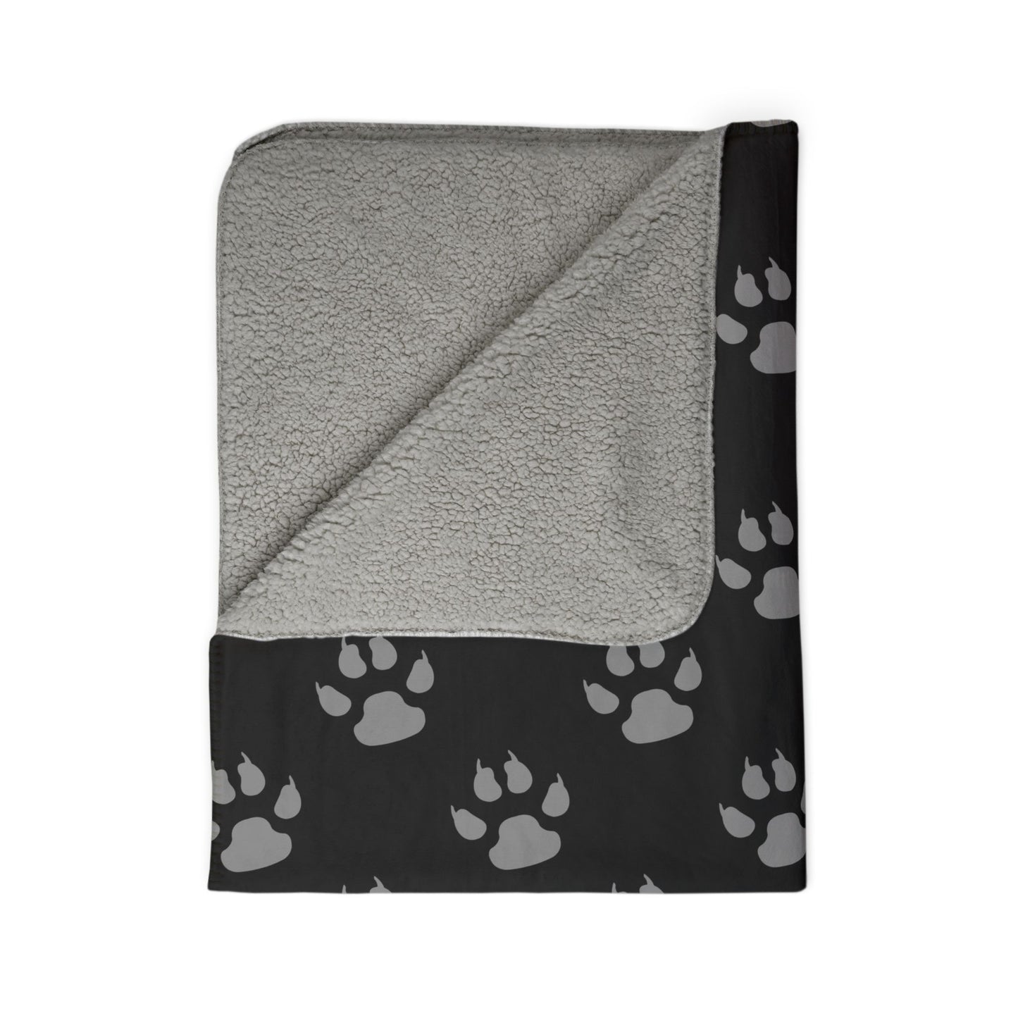 Dog Army Paw Fleece Sherpa Blanket Stay Warm this Winter