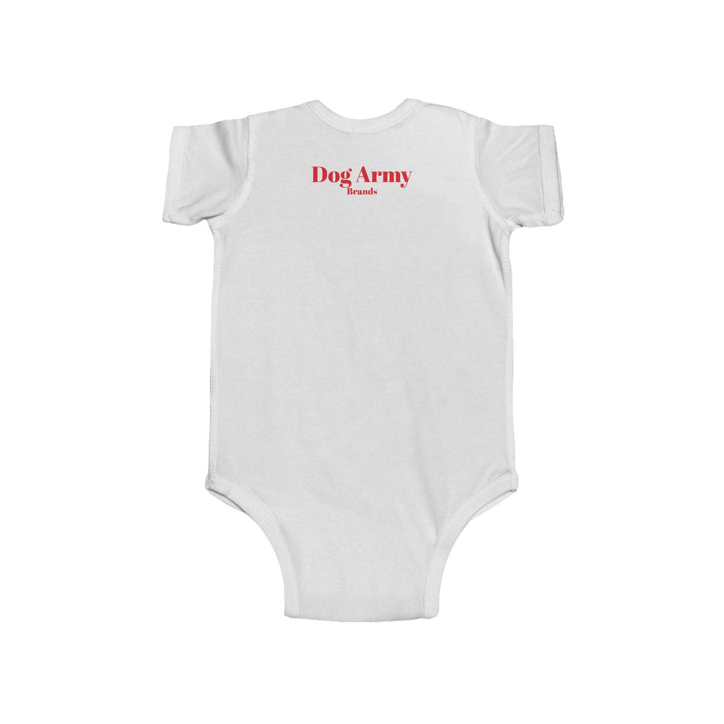 Dog Army Infant Fine Jersey Bodysuit