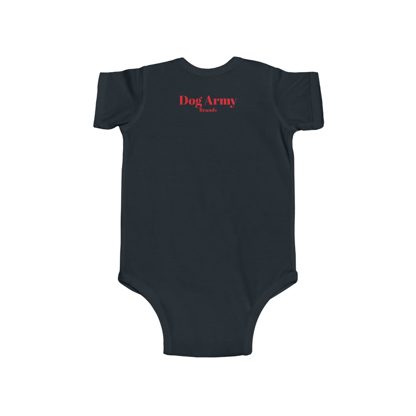 Dog Army Infant Fine Jersey Bodysuit