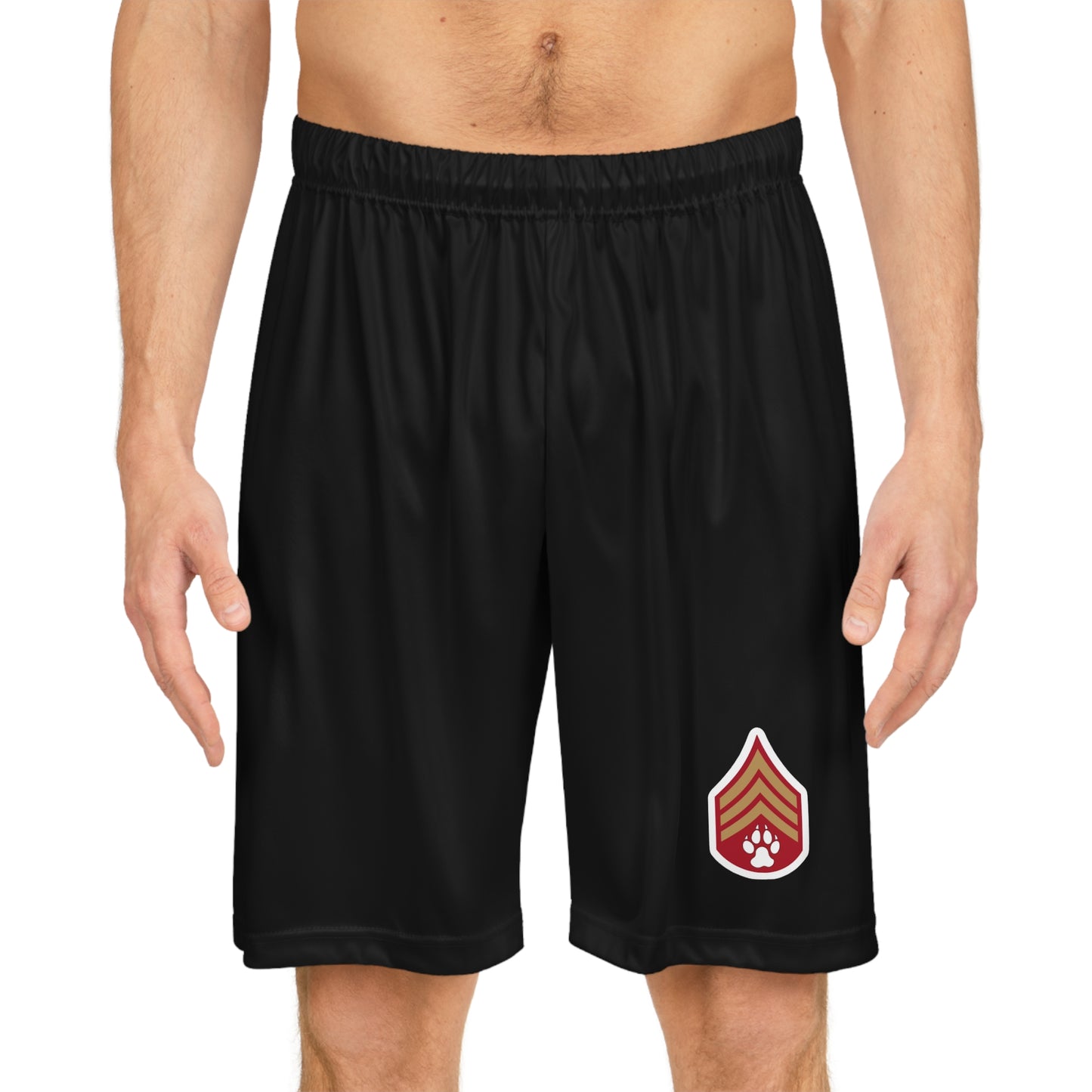 Dog Army Basketball Shorts (AOP)