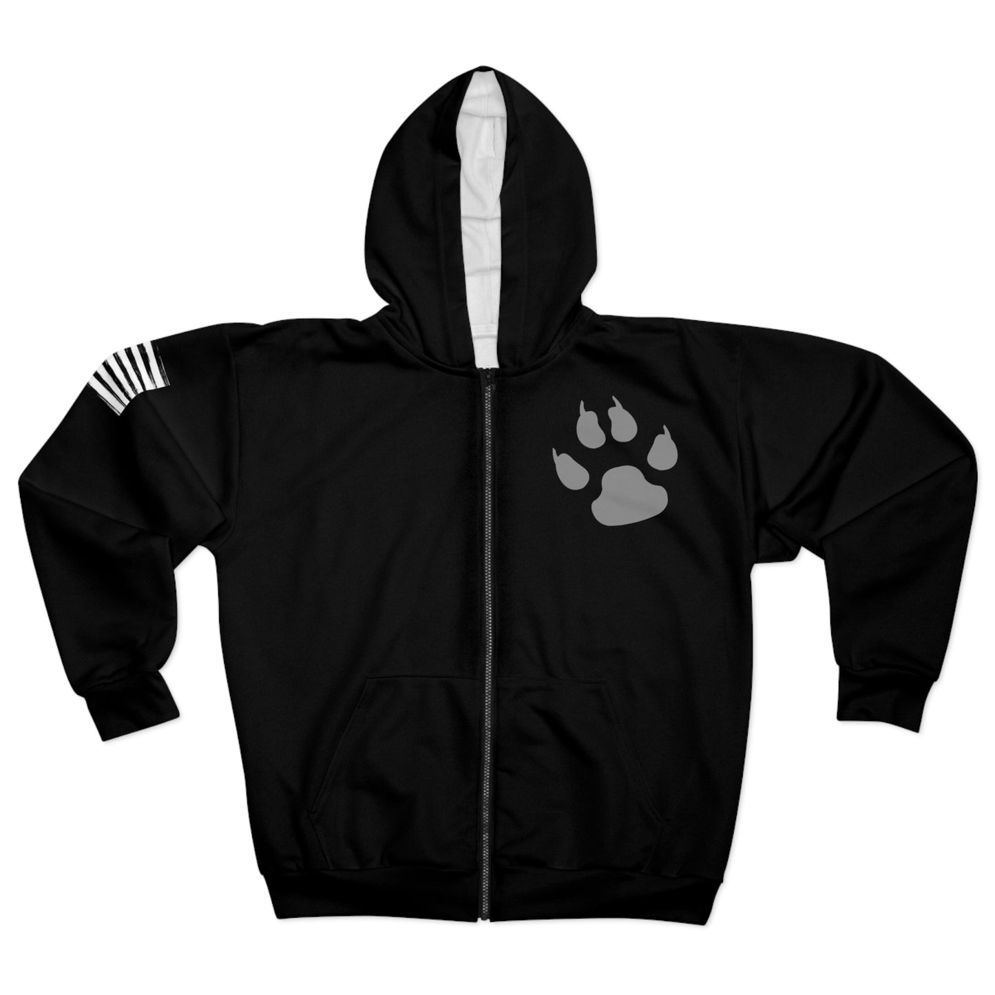 Dog Army Unisex Paw Zip Hoodie (AOP)