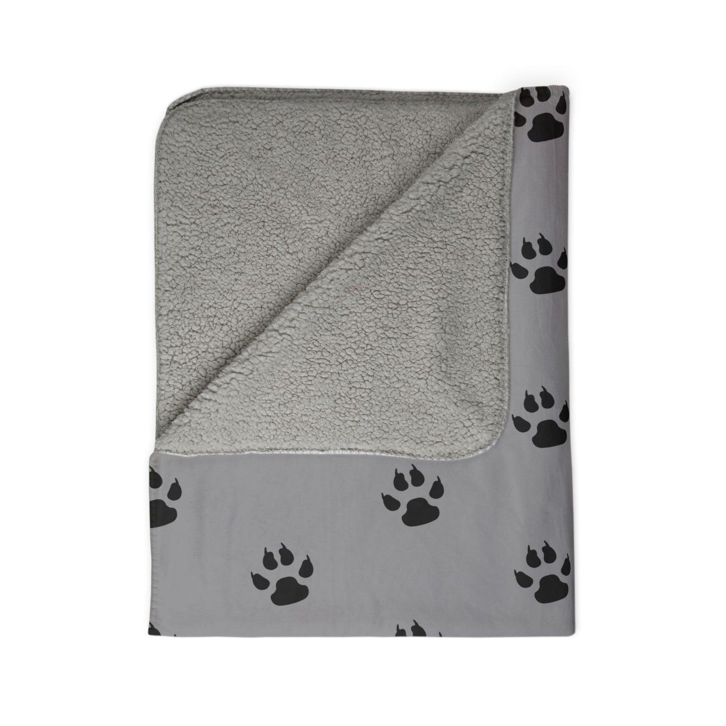 Dog Army Paw Fleece Sherpa Blanket Stay Warm this Winter