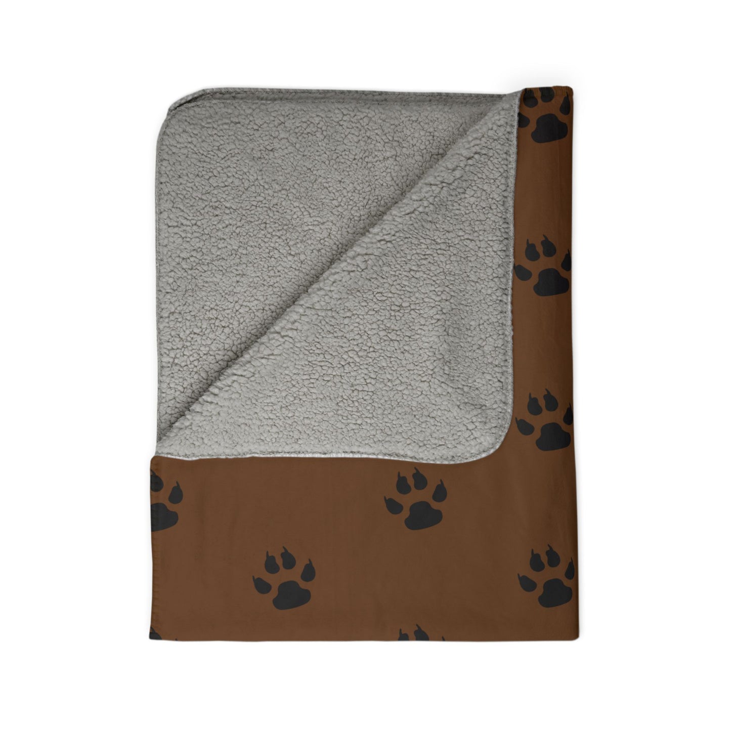 Dog Army Paw Fleece Sherpa Blanket Stay Warm this Winter