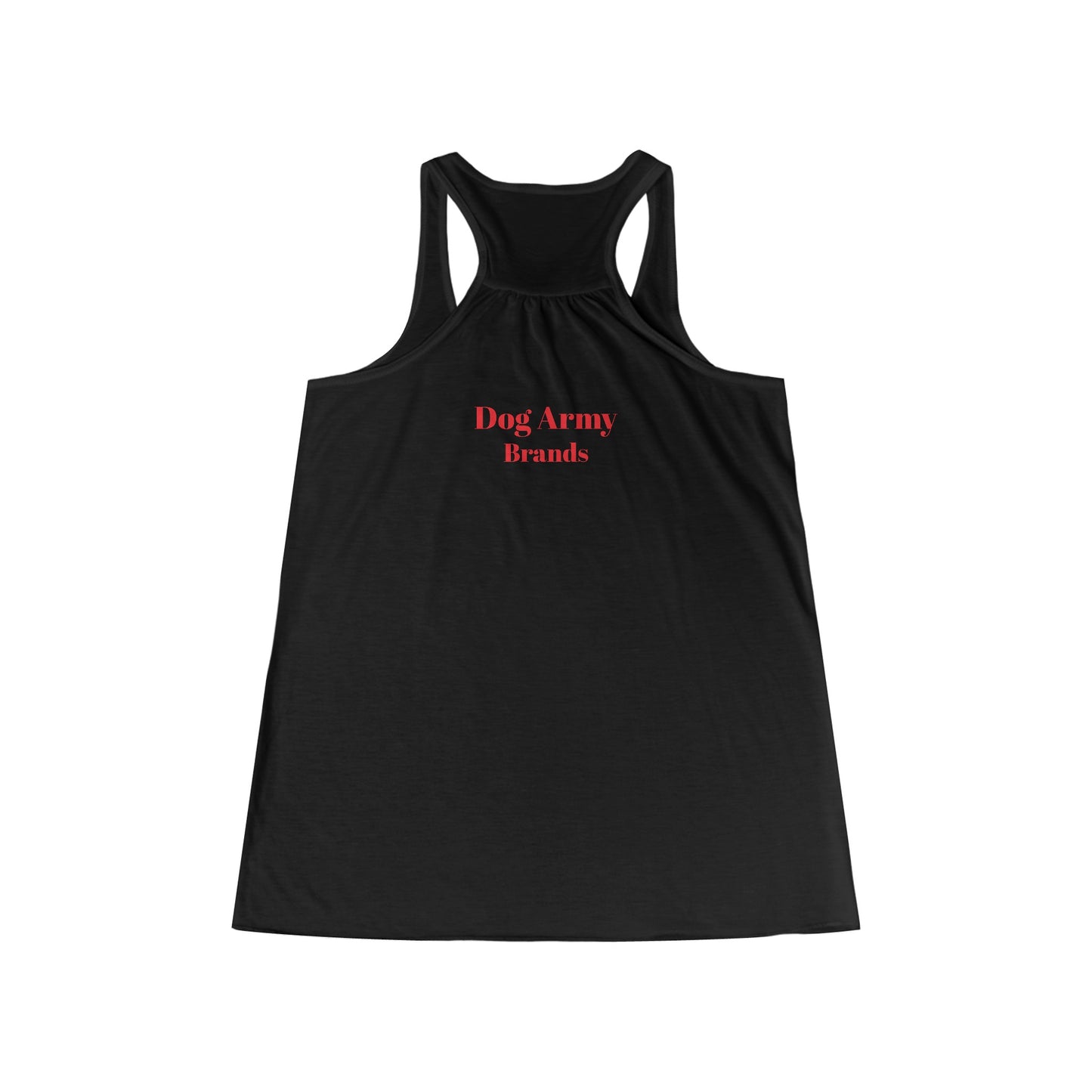 Dog Army Fitness  Women's Flowy Racerback Tank