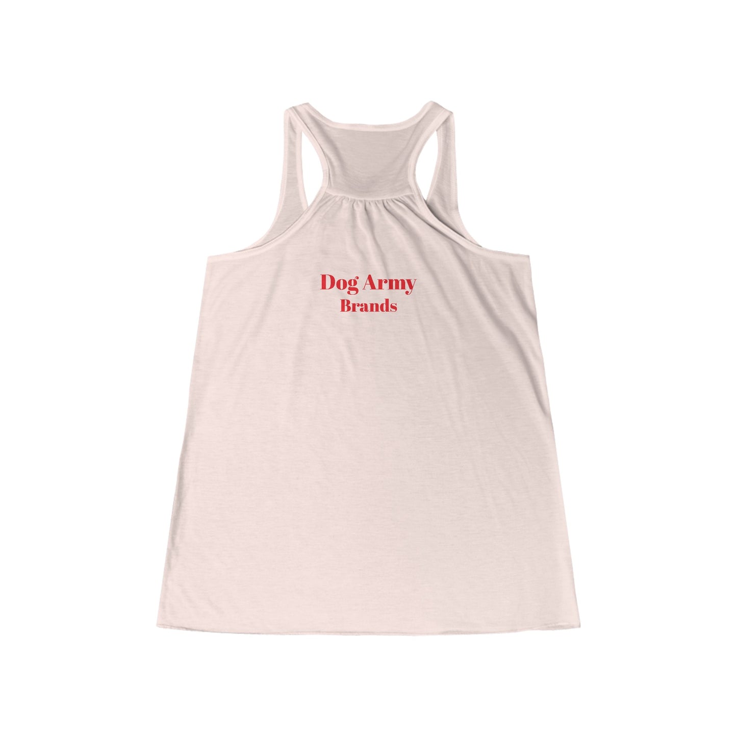 Dog Army Fitness  Women's Flowy Racerback Tank