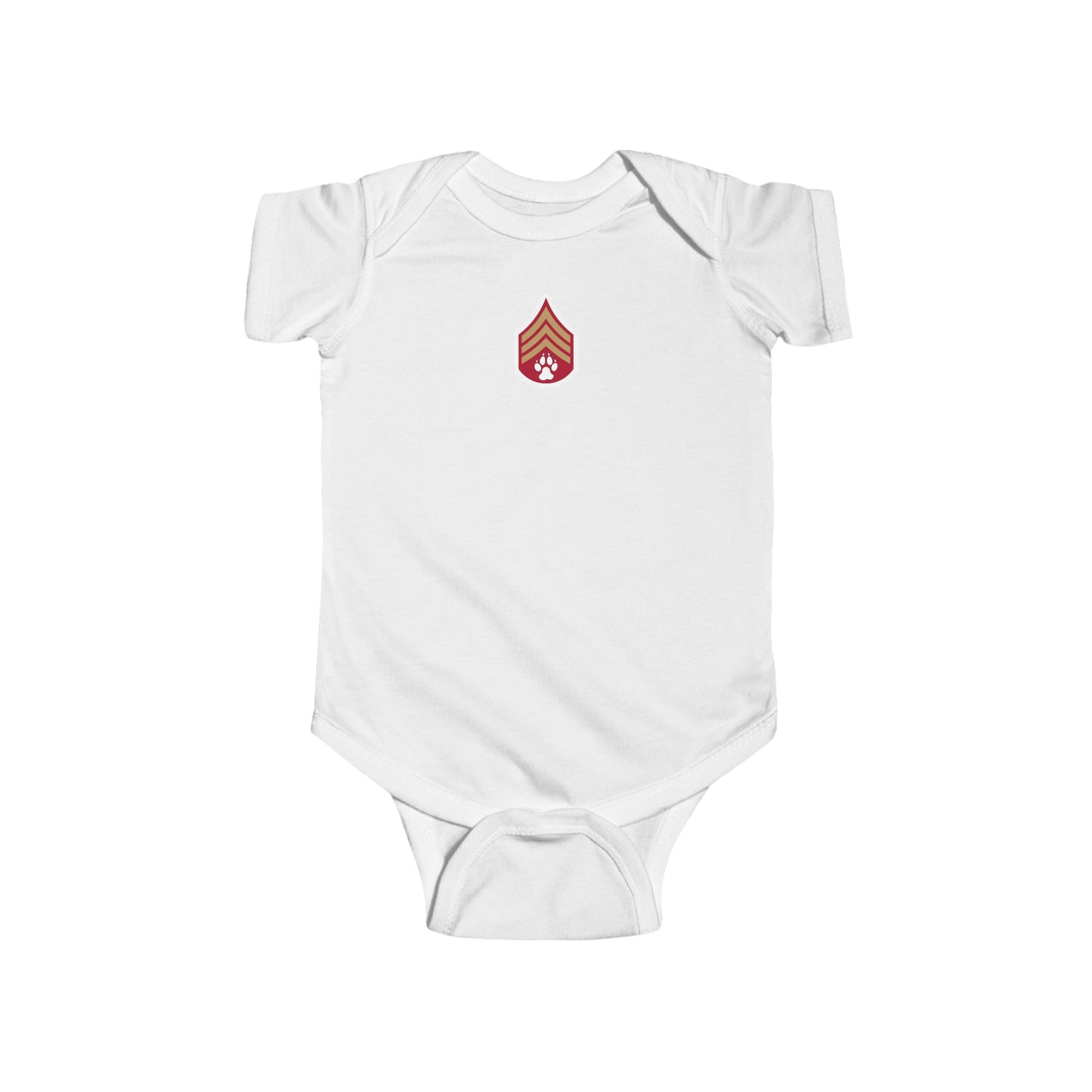 Dog Army Infant Fine Jersey Bodysuit