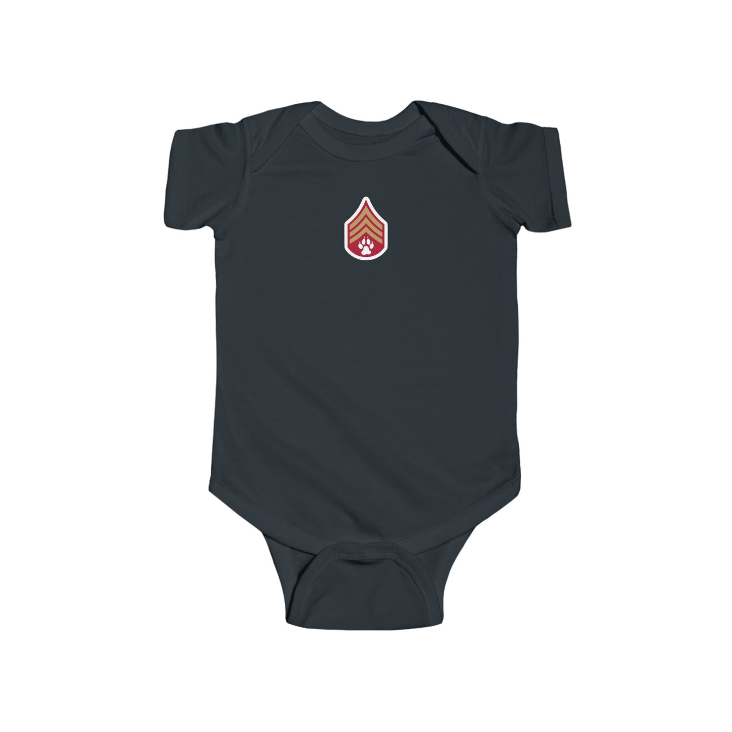 Dog Army Infant Fine Jersey Bodysuit