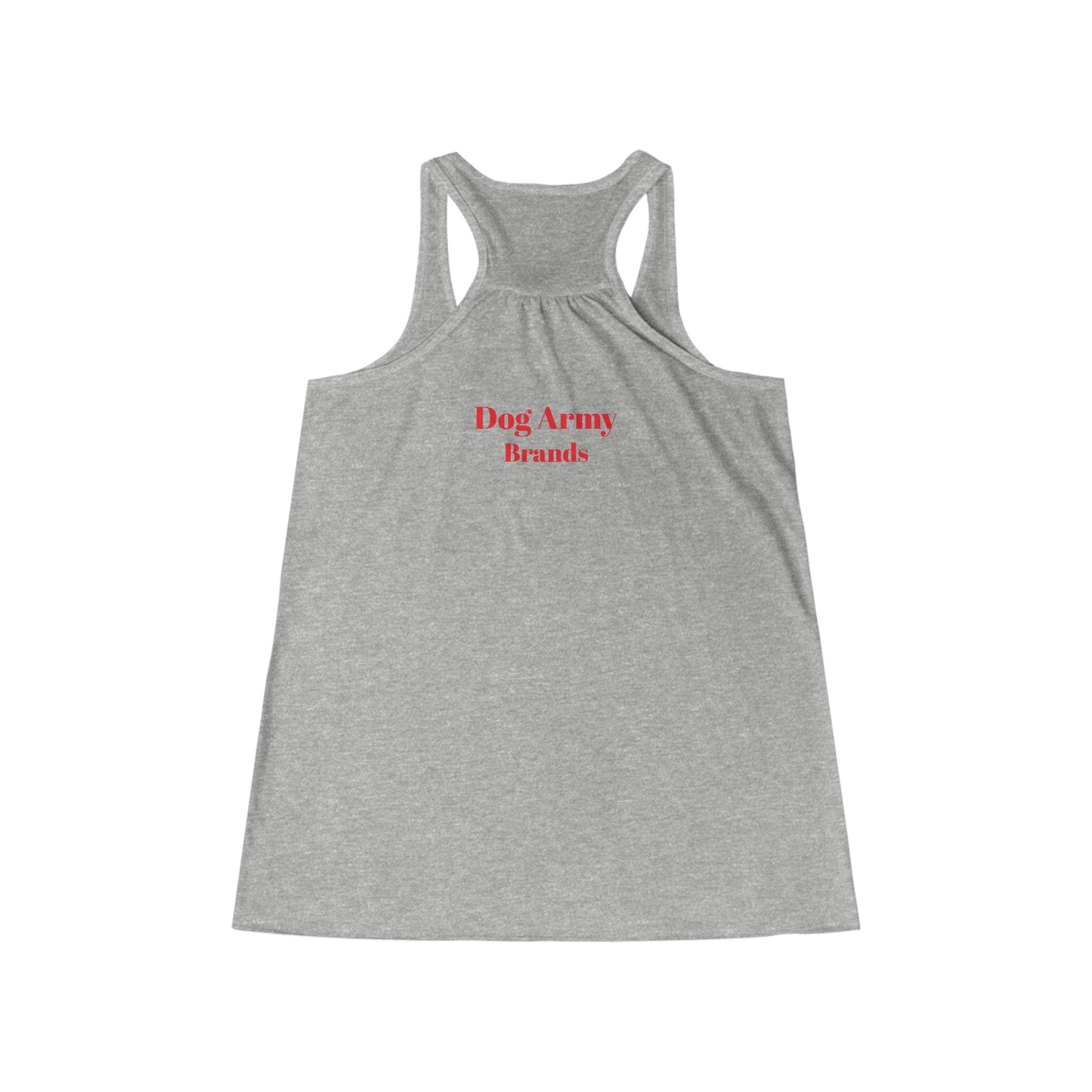 Dog Army Fitness  Women's Flowy Racerback Tank