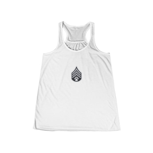 Dog Army Fitness  Women's Flowy Racerback Tank