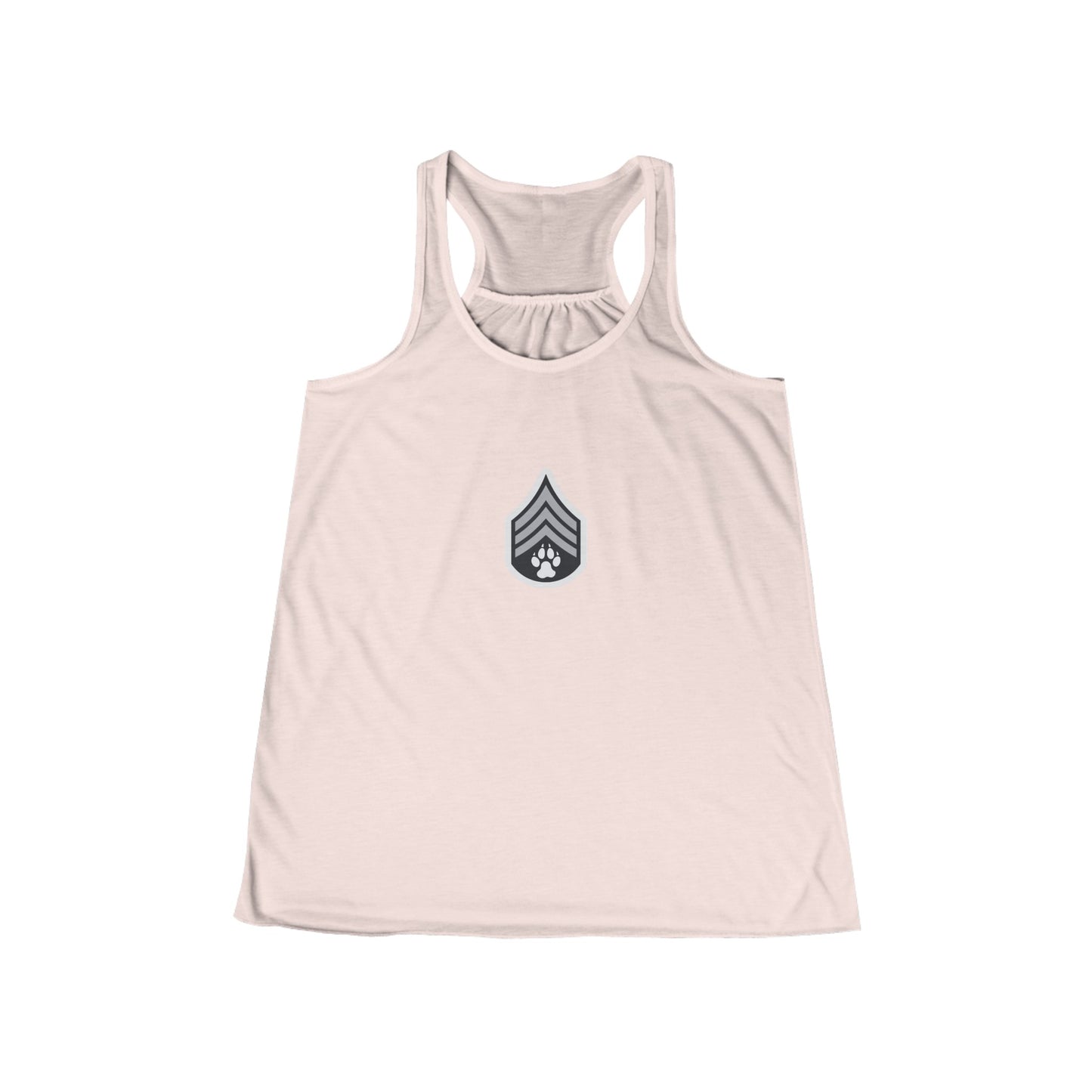 Dog Army Fitness  Women's Flowy Racerback Tank