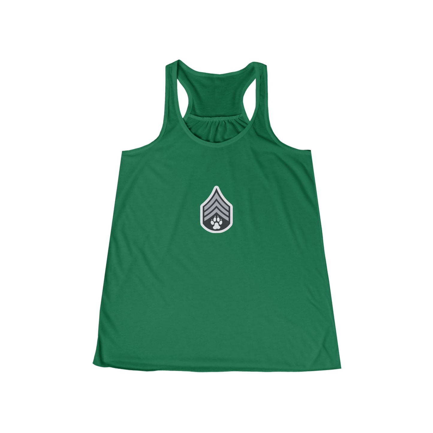 Dog Army Fitness  Women's Flowy Racerback Tank