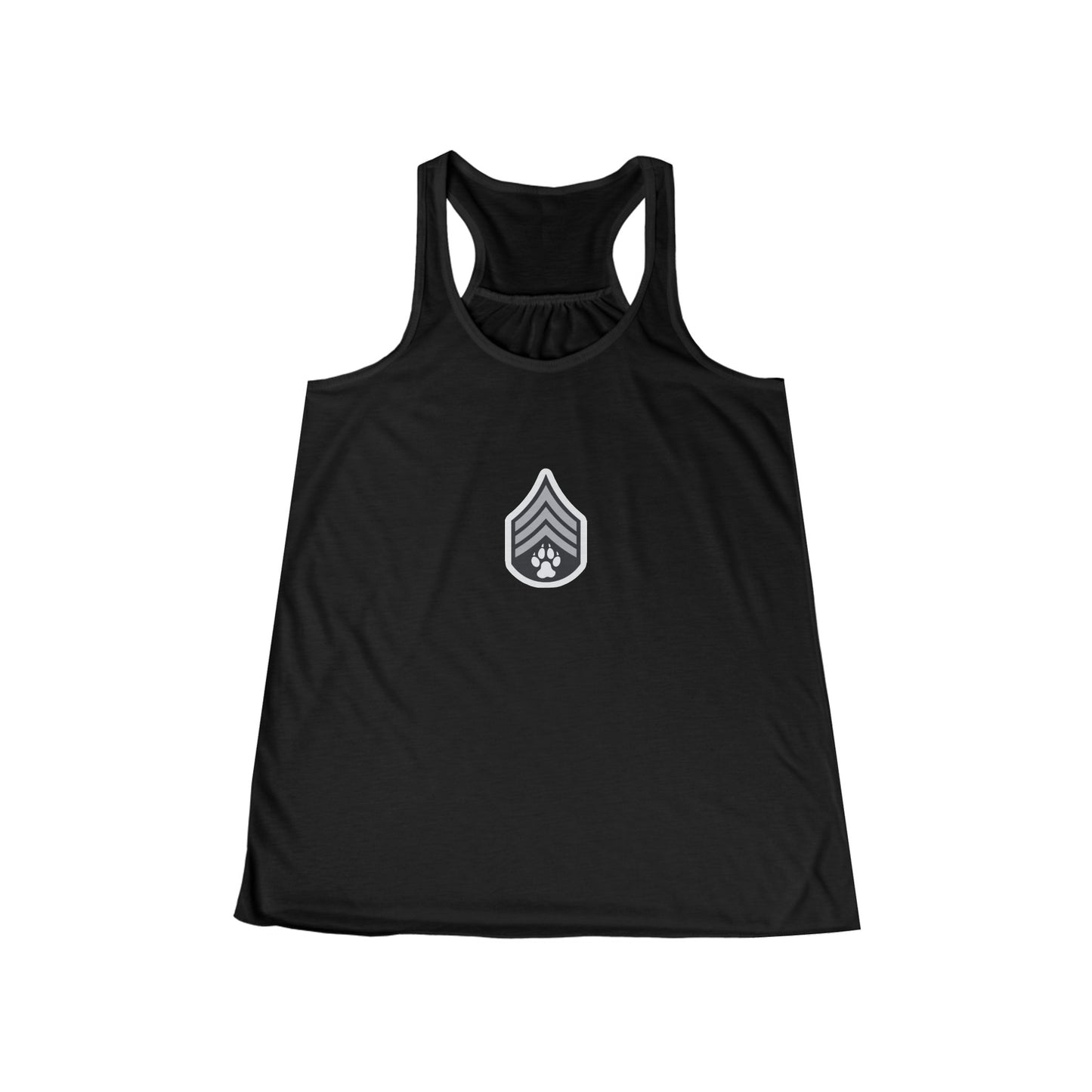 Dog Army Fitness  Women's Flowy Racerback Tank