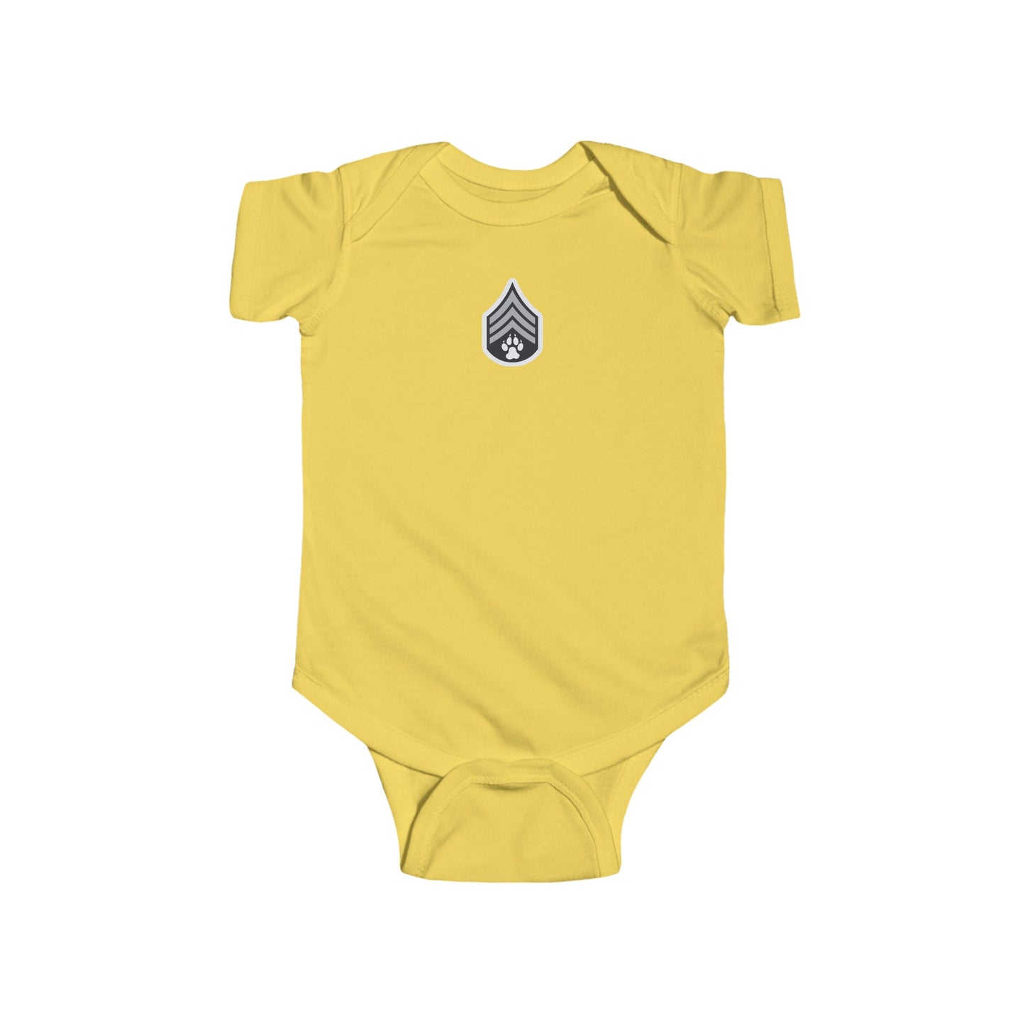 Dog Army Infant Fine Jersey Bodysuit