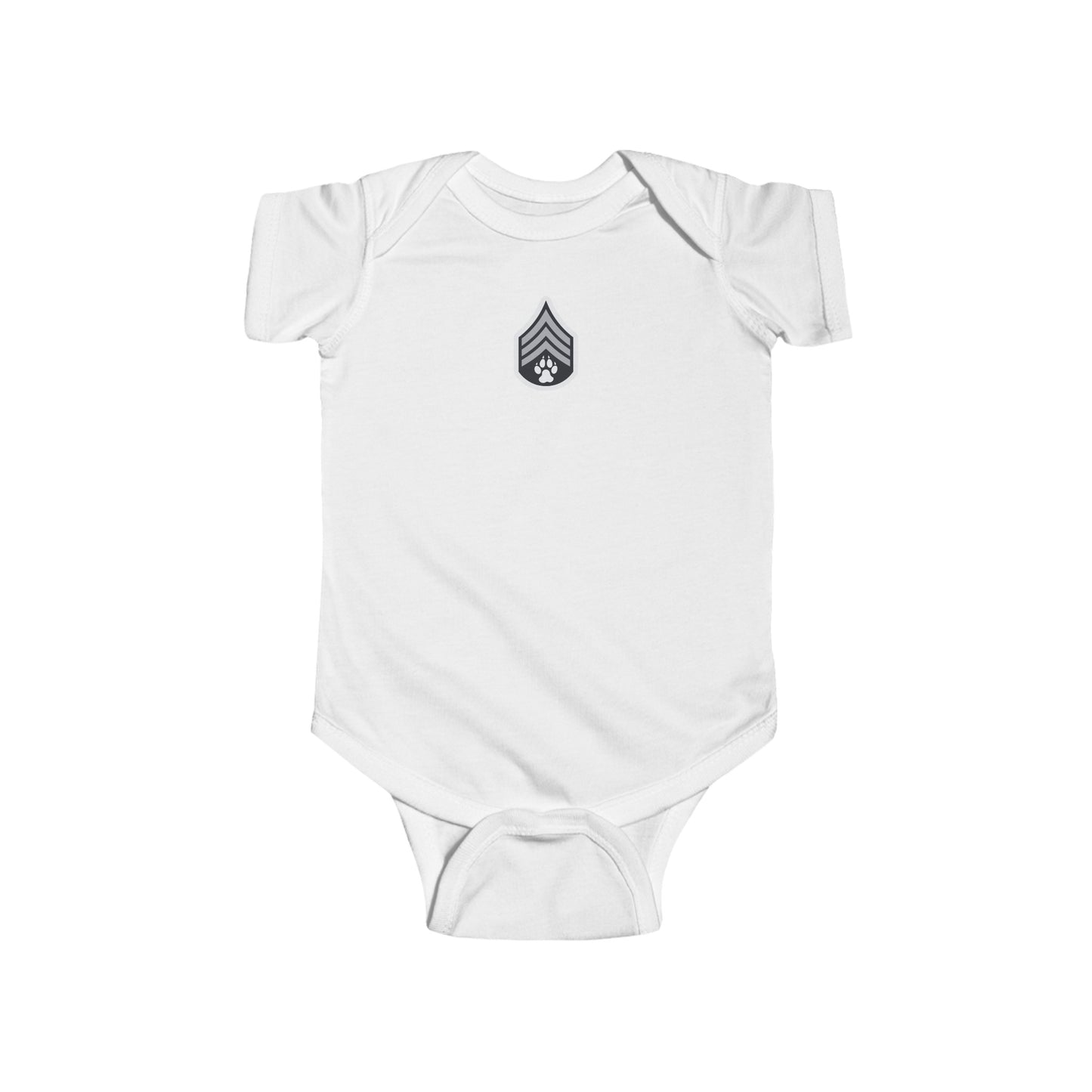 Dog Army Infant Fine Jersey Bodysuit