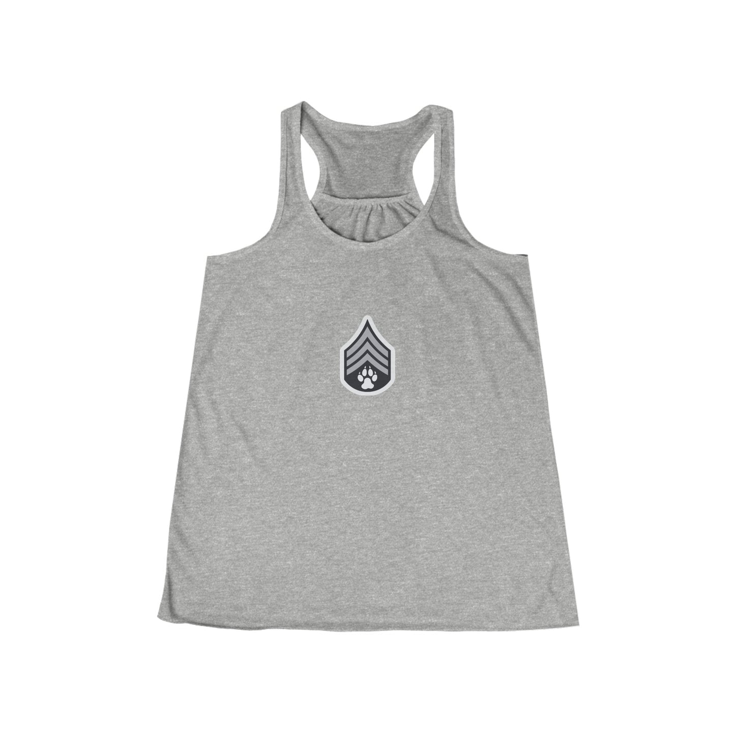 Dog Army Fitness  Women's Flowy Racerback Tank