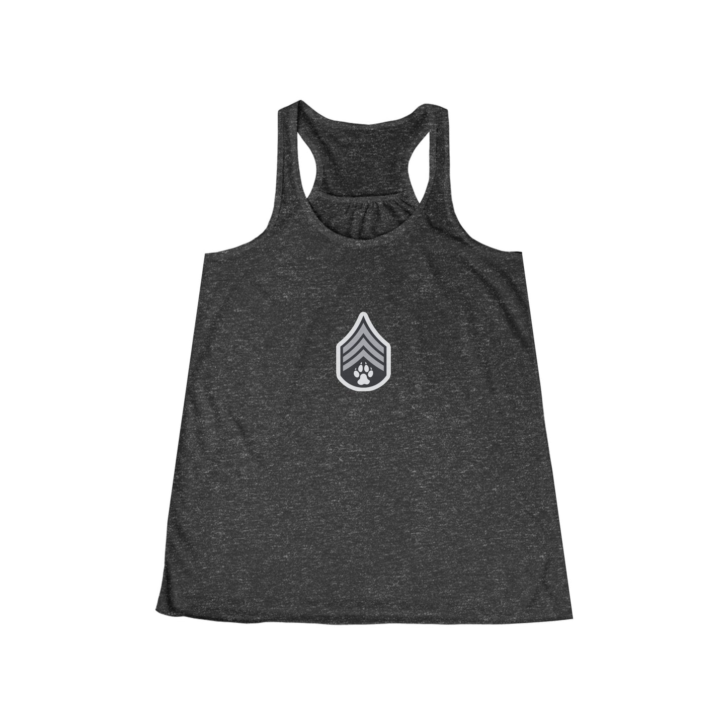 Dog Army Fitness  Women's Flowy Racerback Tank